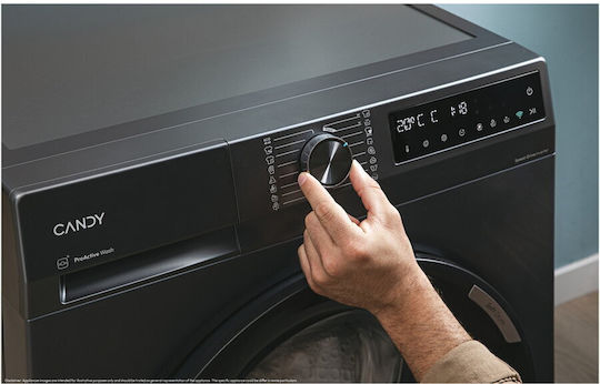 Candy Washing Machine 10kg 1400 Rounds Proactive Wash Gray BR 410B8G-S