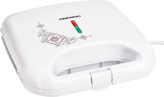 Daewoo Sandwichmaker für for 2 Sandwiches Sandwiches 800W Weiß