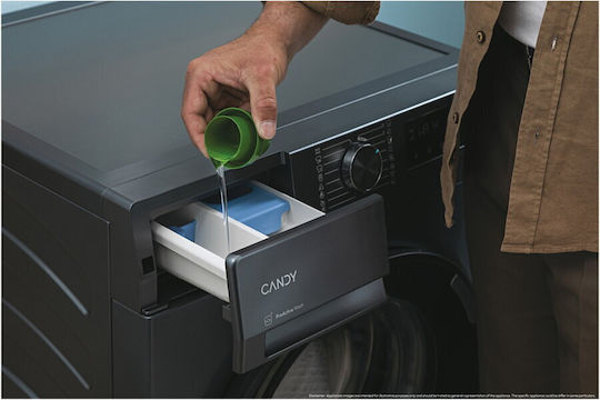 Candy Washing Machine 10kg 1400 Rounds Proactive Wash Gray BR 410B8G-S