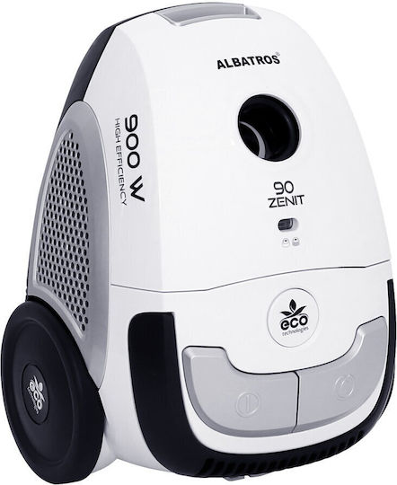 Albatros Zenit 90 Eco Aspirator Electric 900W cu Sac 2l Alb