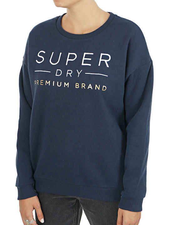 Applique Γυναικείο Φούτερ Navy Μπλε