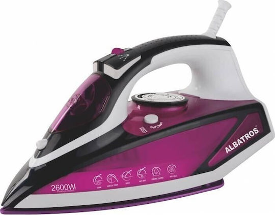 Albatros Ютия с Пара 2600W с Постоянна Парна Струя 80л/мин Fuchsia