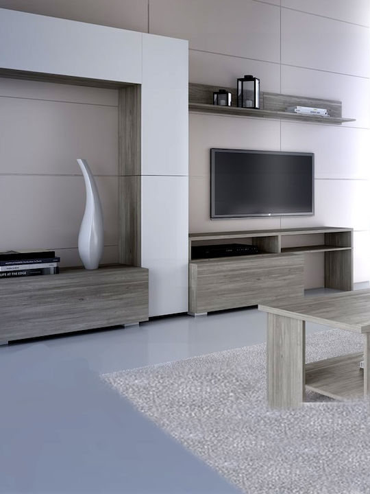 Wohnzimmer TV-Einheit Smart No 2 Weiß L303xB45xH210cm