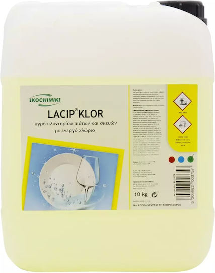 Ikochimiki Lacip Klor Commercial Dishwasher Liquid Detergent 10lt