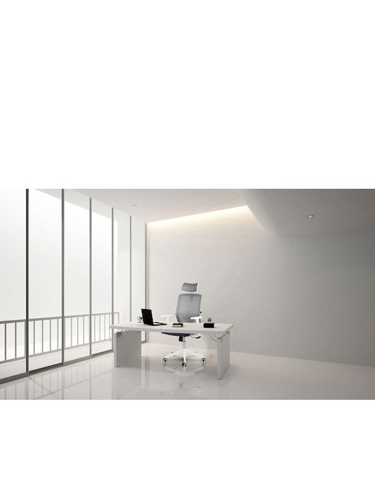 Rotar Reclining Office Chair with Adjustable Arms Gray Sofotel