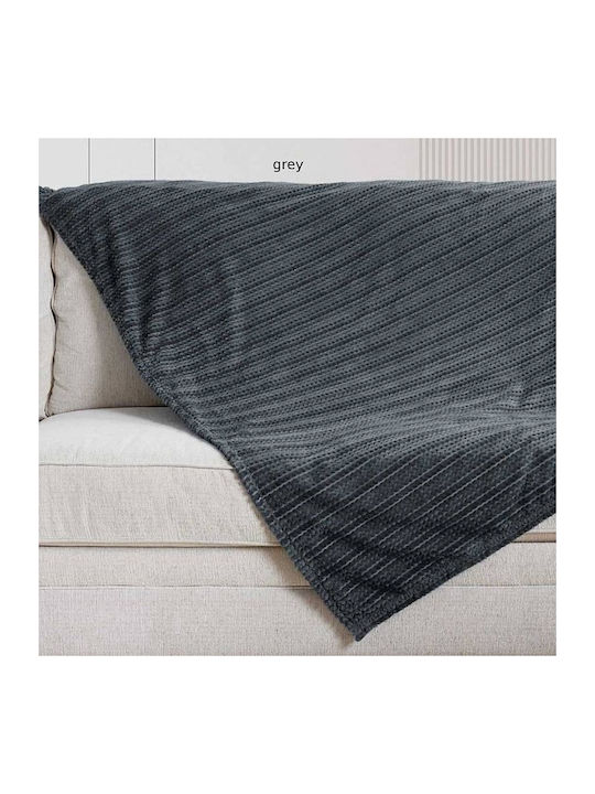 Kipper Angie Ριχτάρι Πολυθρόνας Ζακάρ 150x220εκ. Grey