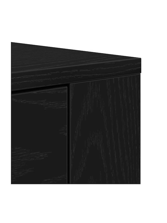 Kleiderschrank Büro aus MDF Black Oak 80x33x150cm