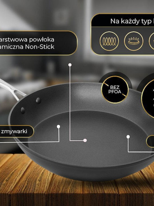 Shiori Aluguss Pro Pan from Aluminum with Ceramic Interior Coating 28cm