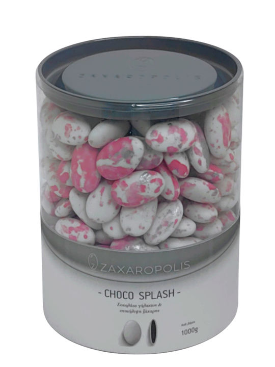 Zaxaropolis Κουφέτα Choco Splash σε Σχήμα Κλασικό με Γεύση Σοκολάτα Ροζ 1000gr