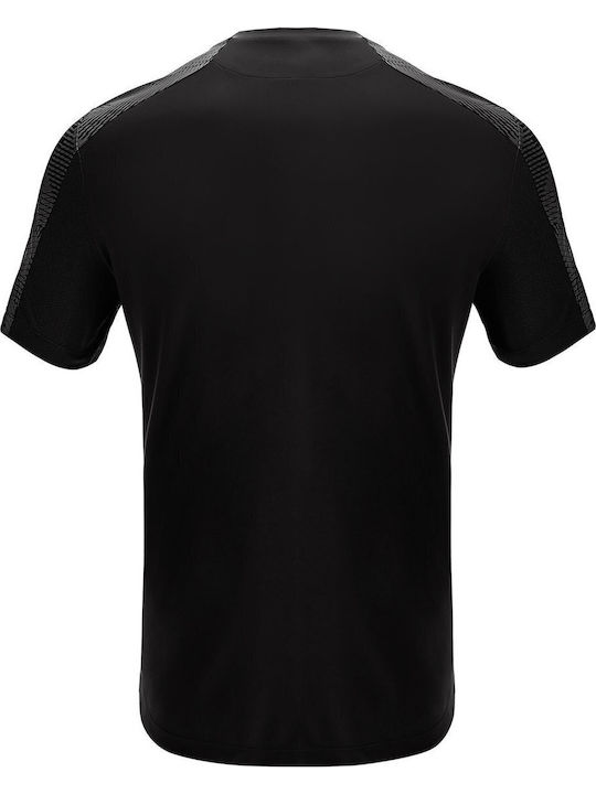 Gede Athletic Short Sleeve Black Blouse