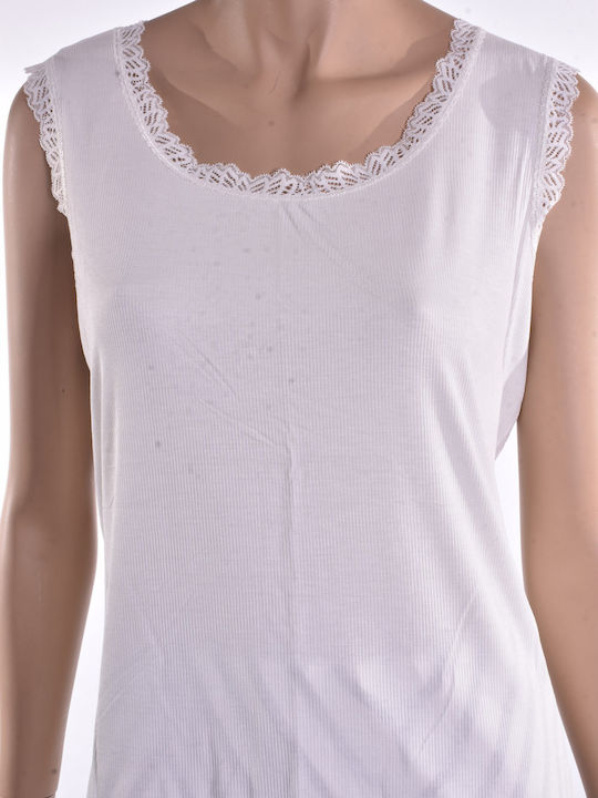 Women's Blouse Sleeveless Ecru