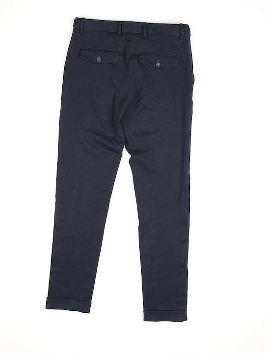 Trousers Chino Elastic in Slim Fit Blue