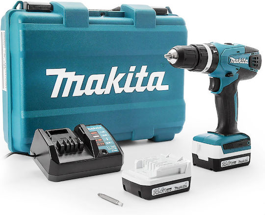 Makita HP347DWE Κρουστικό Δραπανοκατσάβιδο Μπαταρίας 14.4V 2x1.5Ah