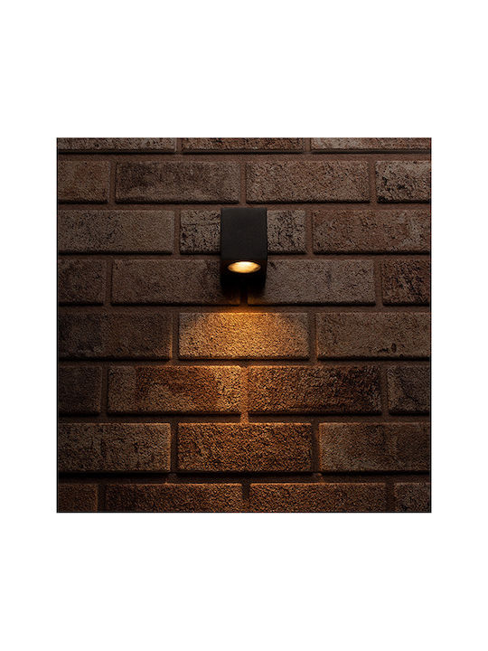123led Επιτοίχιο Εξωτερικό Φωτιστικό GU10 IP44 6.8x9.2x8.1εκ.