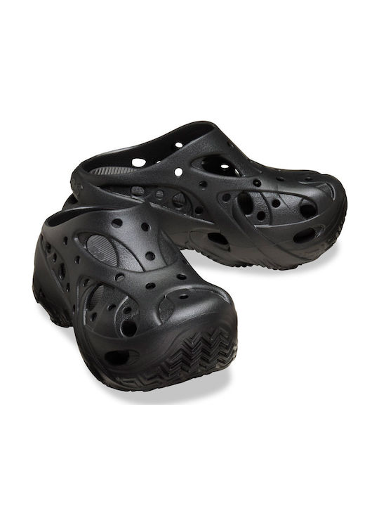 Crocs Caged Γυναικεία Σαμπό Μαύρα Crocs Caged Γυναικεία Σαμπό Μαύρα