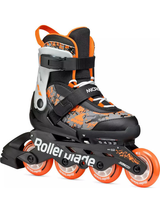 Rollerblade În linie Reglabil Role Negre Pentru Copii