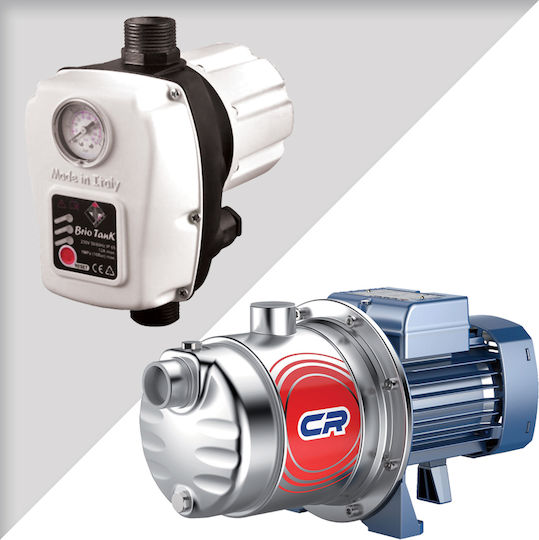 Pedrollo MONTAGE 5CRm 100 + BRIO TANK Multistage Single Phase Water Pressure Pump without Container 1.25hp