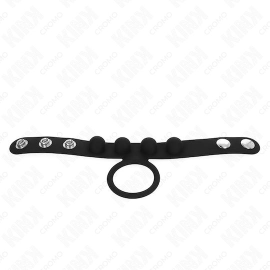 Kink Ring Schwanz Leder Schwarz