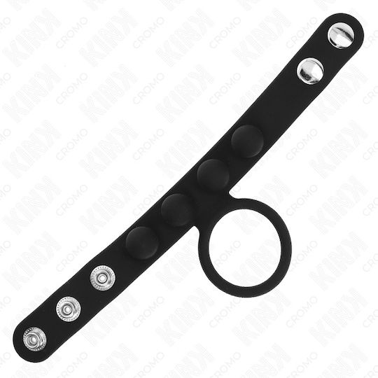 Kink Ring Schwanz Leder Schwarz