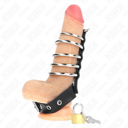 Kink Ring Schwanz Leder Schwarz