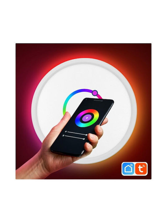 Lustră LED inteligentă Samus SLP420-2880lm-24W-3000 4000 6500K+RGB+Dimmer