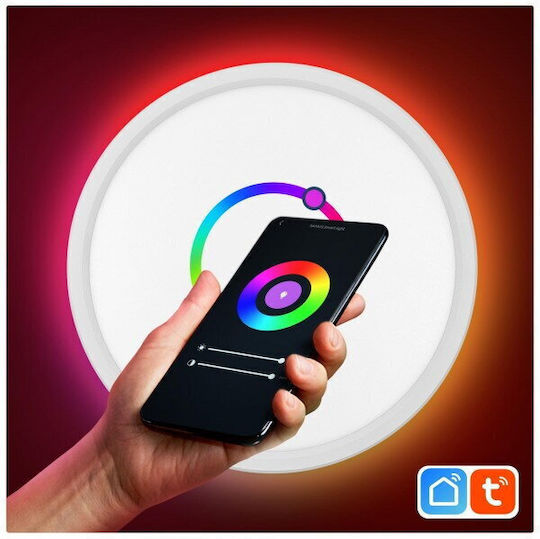 Smart Led Ceiling Light Samus Slp420-2880lm-24w-3000 4000 6500k+rgb+dimmer