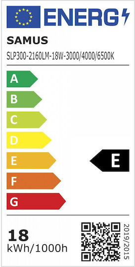 Smart Led Ceiling Light Samus Slp300-2160lm-18w-3000 4000 6500k+rgb+dimmer
