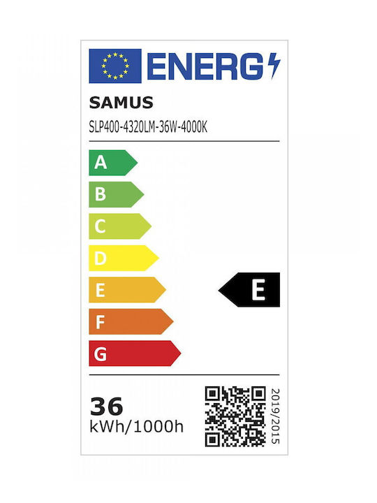 LED таванно осветление Samus SLP400-4320lm-36W-4000K