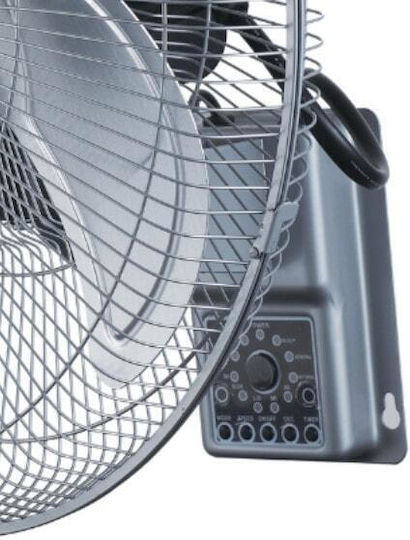 IQ MWF-20R Commercial Round Fan with Remote Control 130W 50cm with Remote Control Black MWF-20R