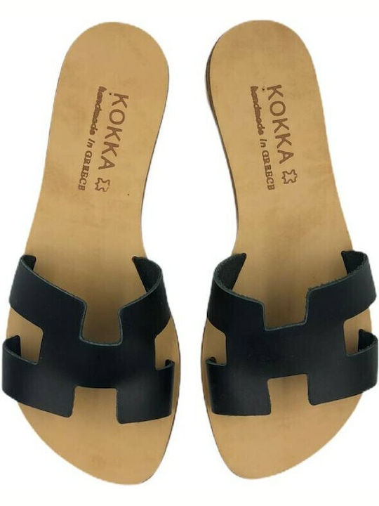 Women's Flat Sandals in Gold Color