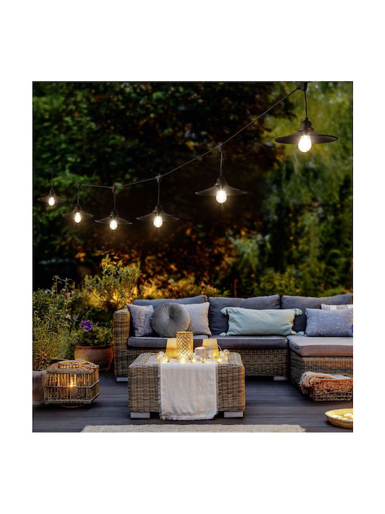 Trio Lighting Wasserdichte Lichterkette mit 10 Lampen Trio Lighting Wasserdichte Lichterkette mit 10 Lampen