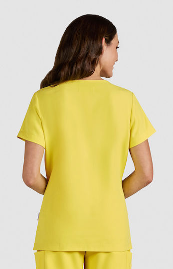 KOI USA Women's Yellow Medical Blouse