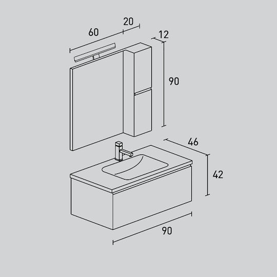 Pro Bagno Πάγκος χωρίς Νιπτήρα Κόκκινο Pro Bagno Πάγκος χωρίς Νιπτήρα Κόκκινο