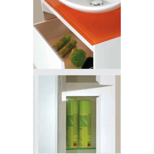Pro Bagno Шкаф без Мивка Сив