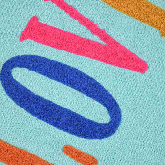 Beach Towel Pareo Turquoise with Fringes 180x90cm.