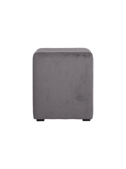 Stool For Living Room Wooden Boxy Gray 35x35x41cm