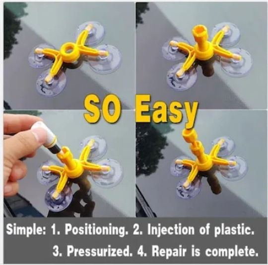 Auto Windshield Repair Kit Foxmag24 Cracks Scratches Chips