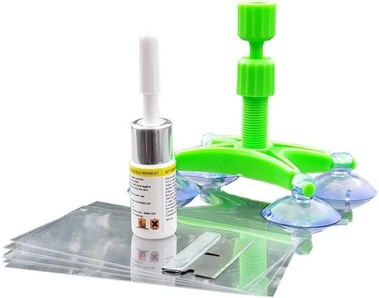 Auto Windshield Repair Kit Cracks Foxmag24 Scratches Chips Green Transparent
