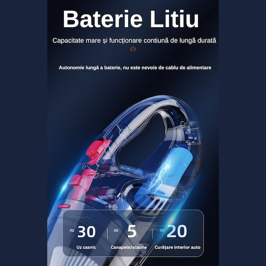 Car Handheld Vacuum Rechargeable 12V 120W