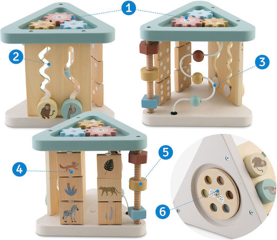 Wooden Sensory Toy Triangle Nk-860 Nukido