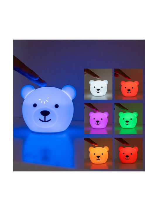 Zazu Nursery Night Light Bor The Bear Usb White