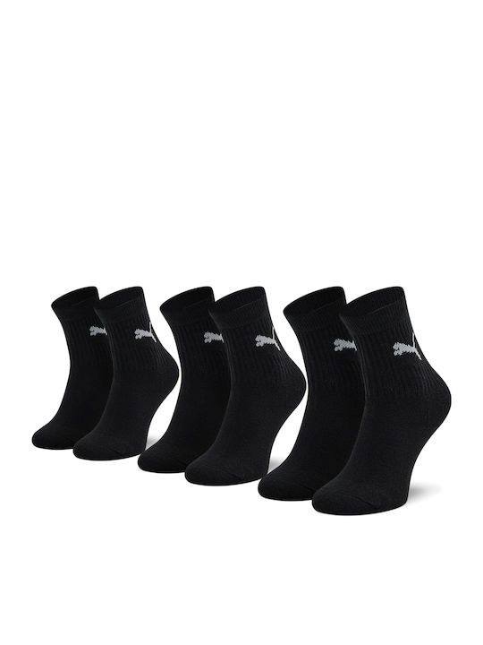 PUMA Athletic Kids' Long Socks Black 3 Pairs