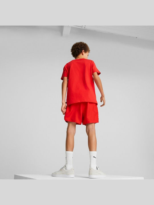 PUMA Essentials Logolab Παιδικό Μαγιό Βερμούδα / Σορτς Κόκκινο