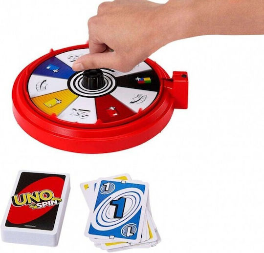 Επιτραπέζιο Παιχνίδι Uno Spin για 2-10 Παίκτες 7+ Ετών Mattel