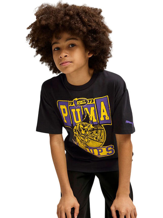 Tricou pentru copii Negru Rival Rage II Hoops Graphics