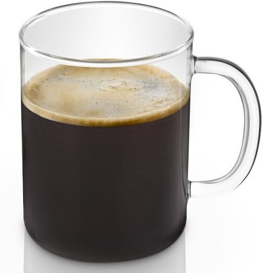 Set 2 Cești din Sticlă Borosilicată Delonghi Incolore