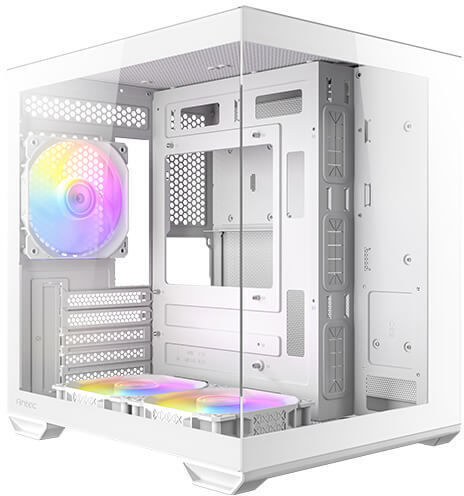 Antec CX60M ARGB Gaming Mini Tower Κουτί Υπολογιστή με Πλαϊνό Παράθυρο Λευκό