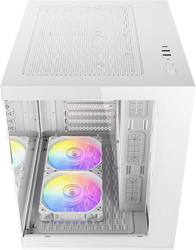 Antec CX60M ARGB Gaming Mini Tower Κουτί Υπολογιστή με Πλαϊνό Παράθυρο Λευκό