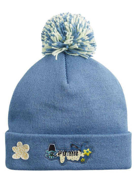 Beanie Детска Шапка Плетено Син