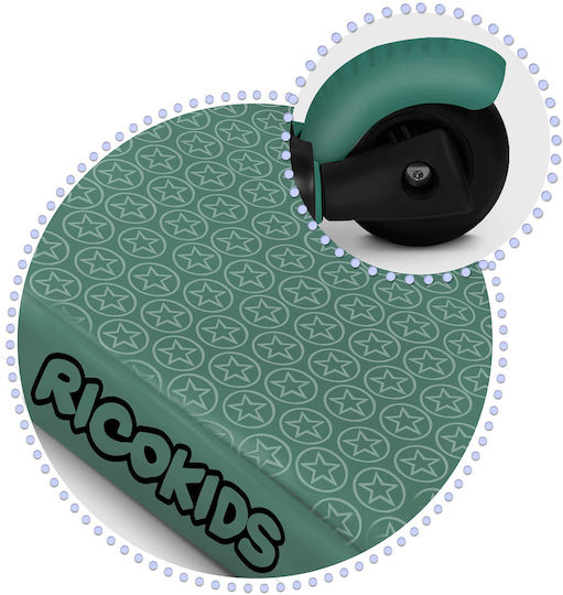 Ricokids Scuter Copii Todi 3 Roți Cu Scaun Verde